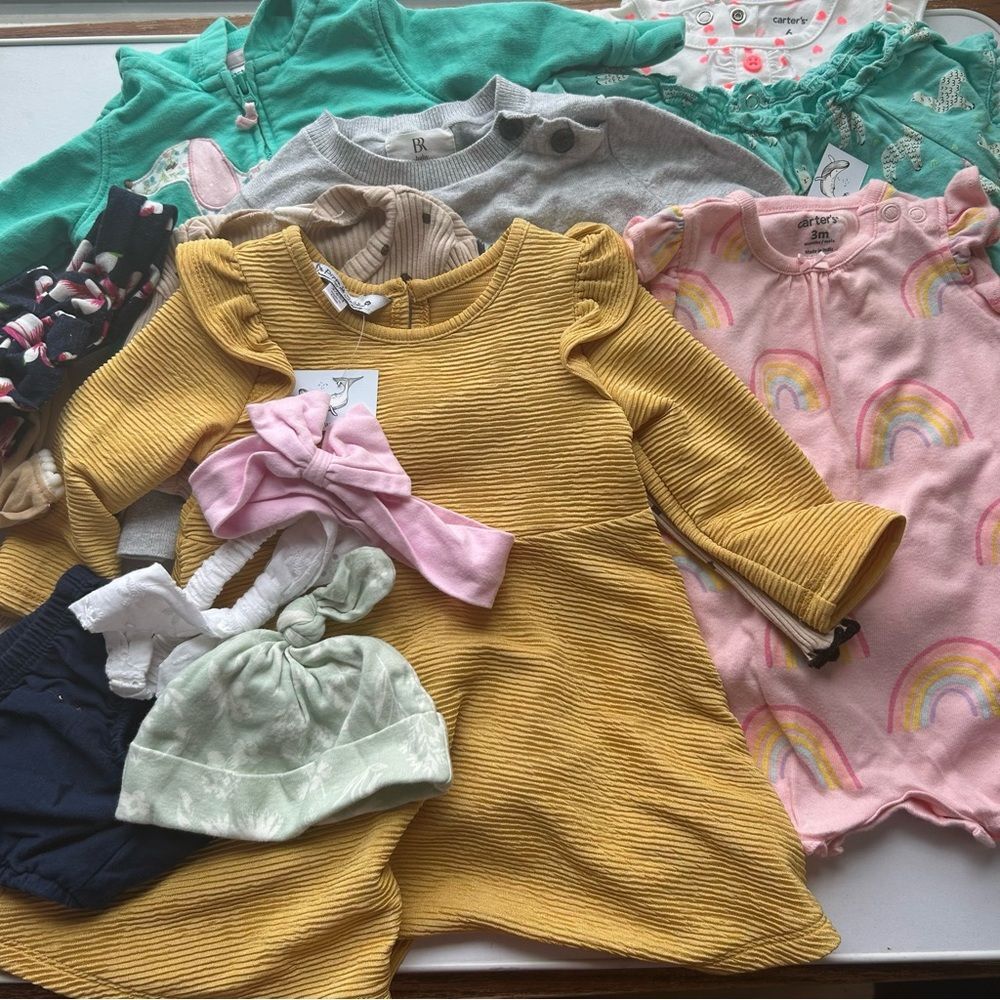 Colorful Baby Girl Clothing Bundle 3-6 month